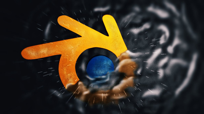 Il logo di Blender...annacquato. Il logo di Blender...annacquato.