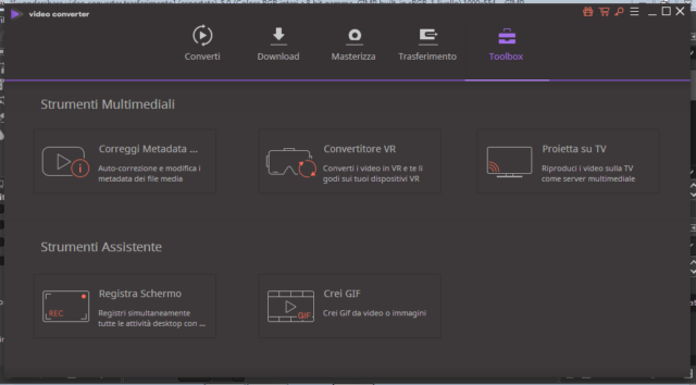 Wondershare Video Converter Ultimate: gestite al meglio i filmati! 8 wondershare video converter toolbox