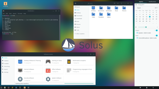 Solus 3 Budgie Applicazioni