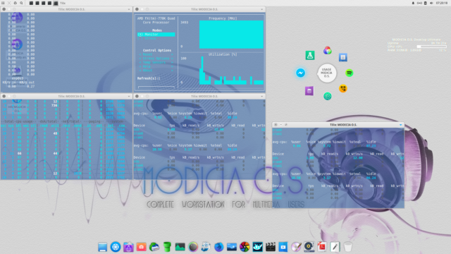 MODICIA O.S. 18.05 LTS RAM CPU Anabolized Xfce